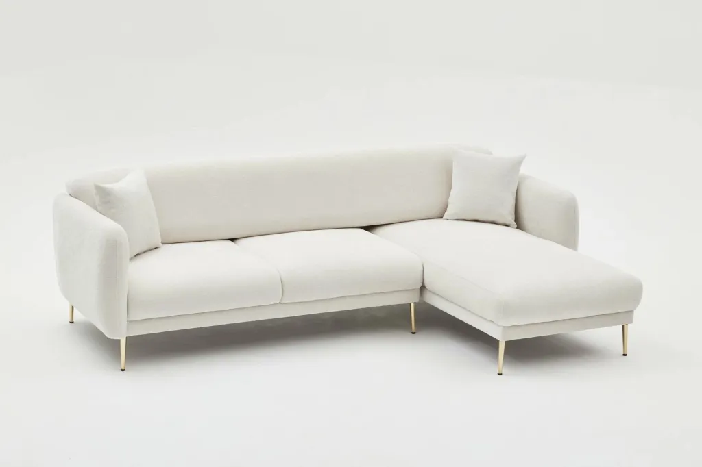 Kënd-sofë krevati Atelier del Sofa, Simena, kënd i djathtë, krem - 13