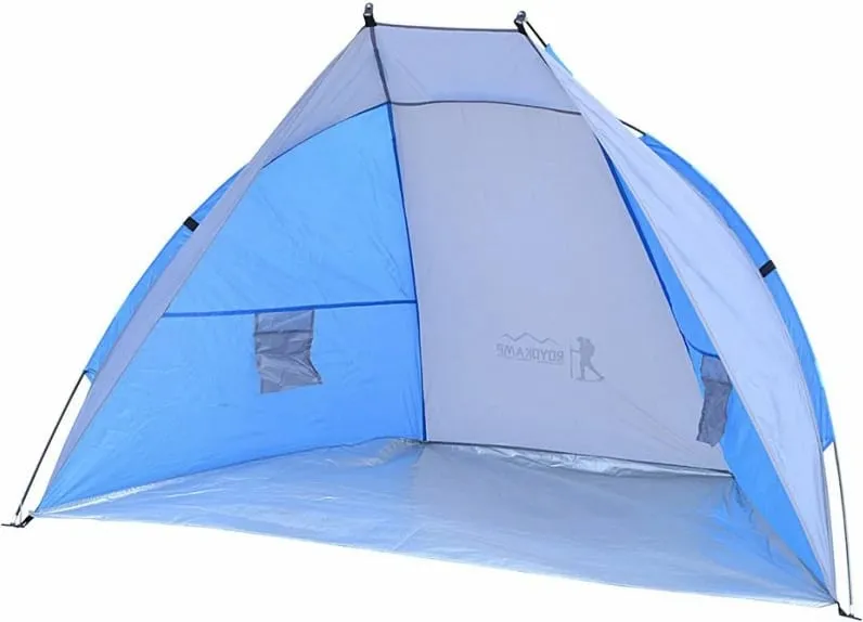 Tendë mbuluese për plazh Sun Royokamp, blu me argjendtë - 1