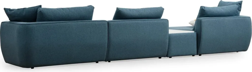 Këndsofa Maya, ngjyrë e kaltër, Atelier del Sofa (Chl majtas + T + O1 + 1R) - 4
