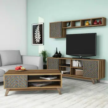 Set Mobiljesh Dhome Ndenjeje Inci, arrë, kaltër
