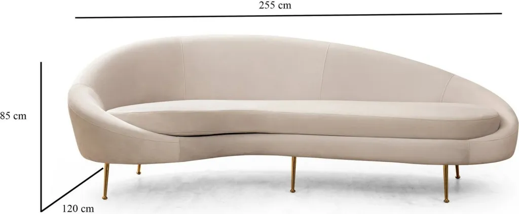 Divan treshe Atelier del Sofa, Eses majtas, bezhë - 9