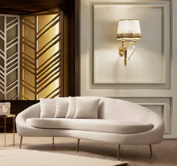 Divan treshe Atelier del Sofa, Eses majtas, bezhë