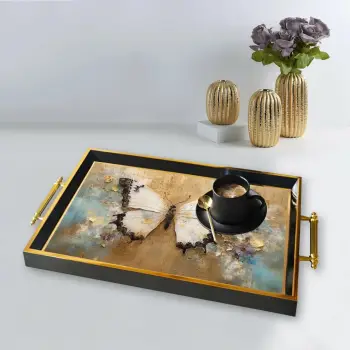 Tabaka prej qelqi Aberto Design, shumëngjyrëshe, TPA9887