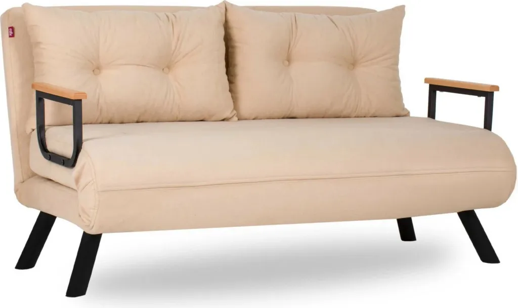 Divan-krevat 2 vendesh Sando, ngjyrë krem - 2