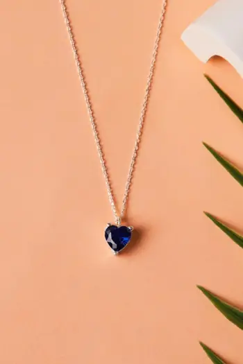 Varëse argjendi me zirkon ngjyrë navy blue, ELKAB92244