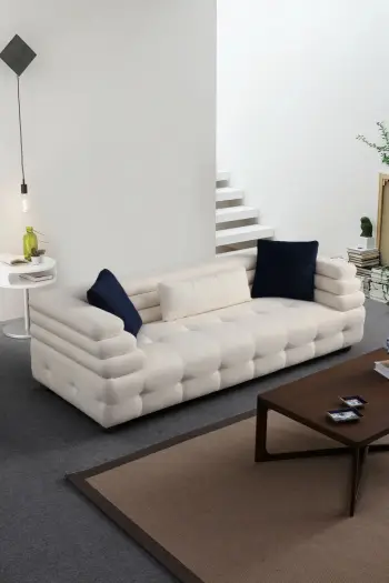Divan treshe Atelier del Sofa, Boston 3, i bardhë