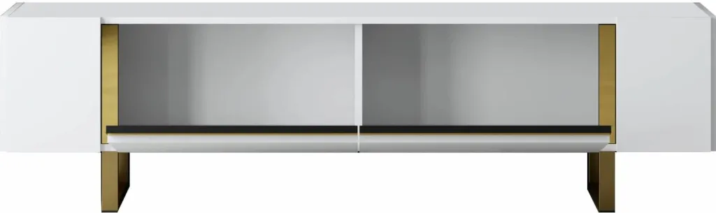 Komodë TV Hanah Home, Yildiz, e bardhë dhe ari - 7
