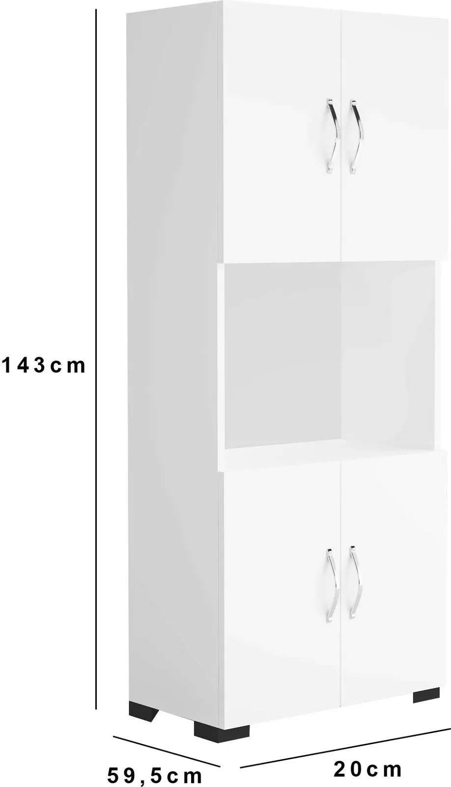 Dollap multifunksional Hanah Home, FRN-12042, i bardhë - 7