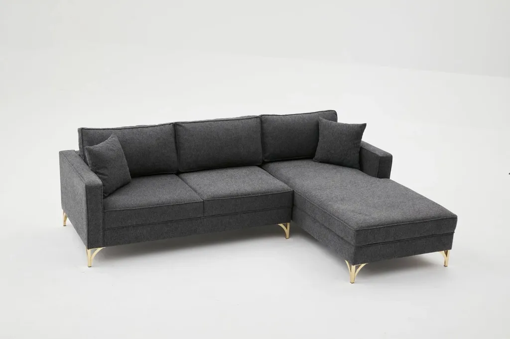 Këndare Atelier del Sofa, Berlin, e djathtë, anthracite, gold - 4