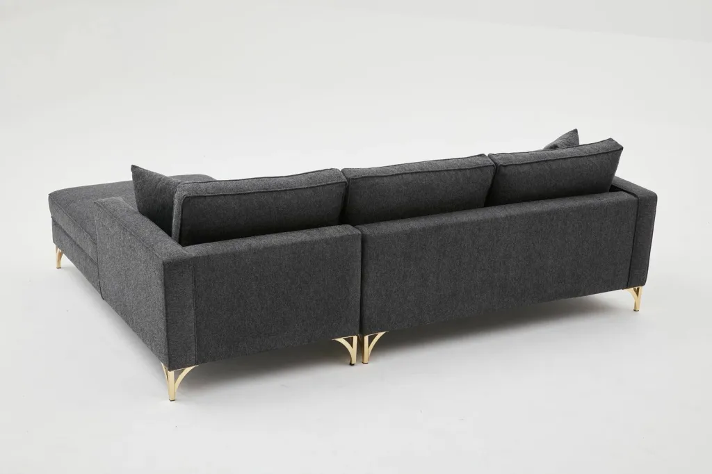 Këndare Atelier del Sofa, Berlin, e djathtë, anthracite, gold - 6