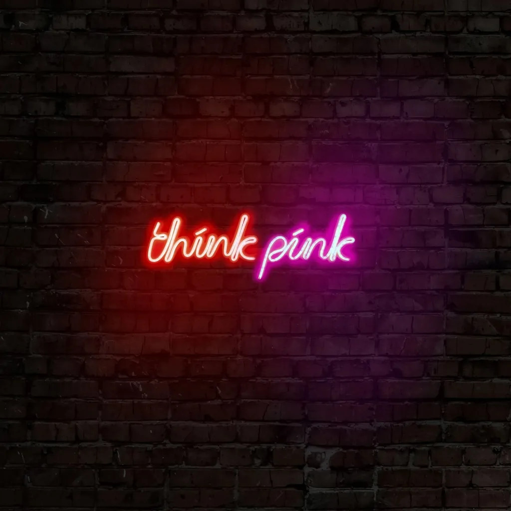 Dritë dekorative plastike LED, Think Pink, e kuqe - 2