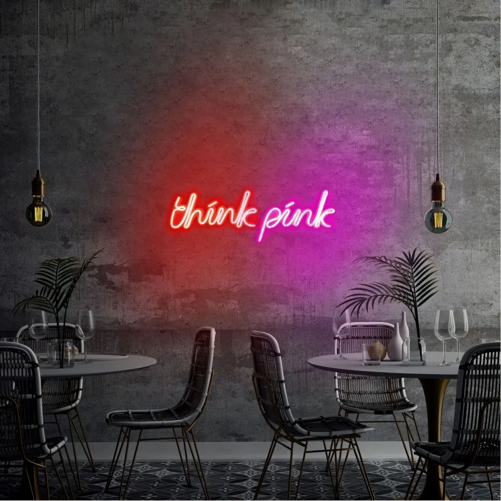 Dritë dekorative plastike LED, Think Pink, e kuqe - 3