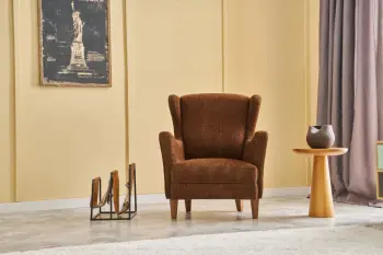 Karrige Wing Atelier del Sofa, Lola Prestij, kafe-bakër