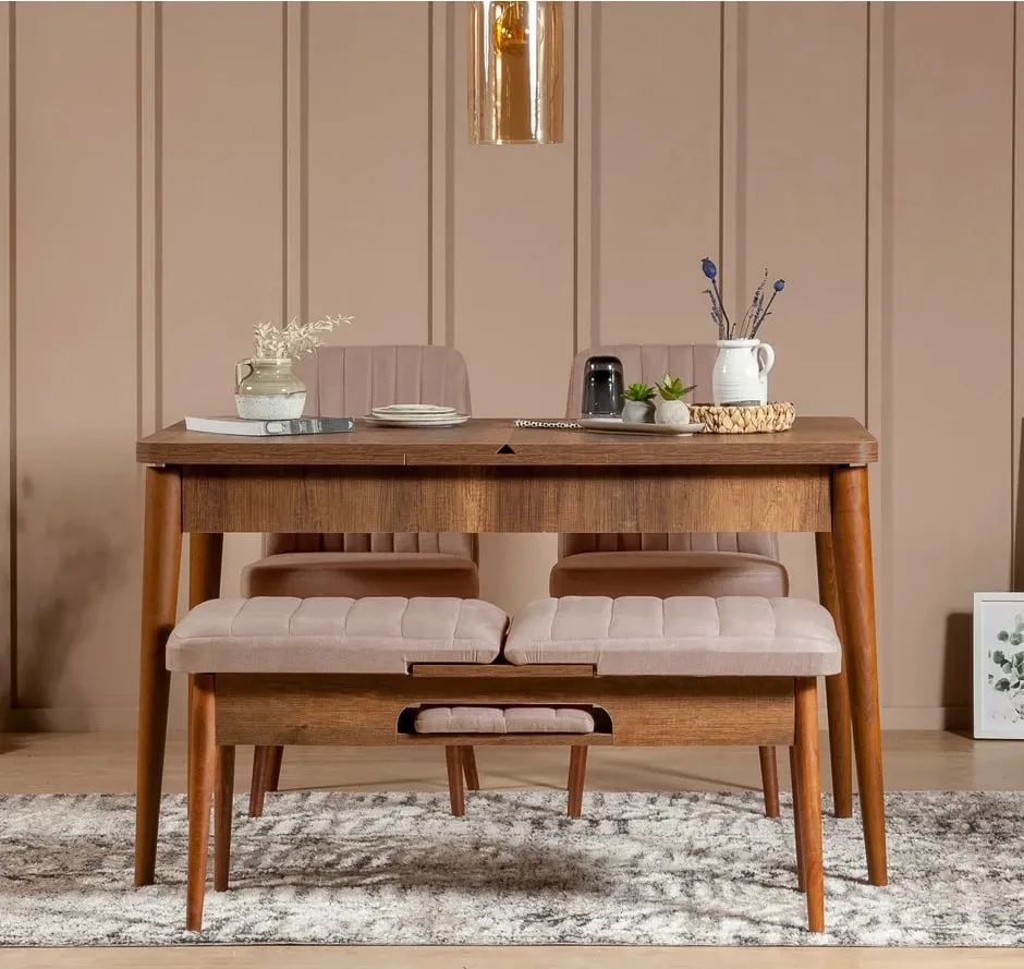 Karrige Vina Sandalye Walnut, arrë, gur - 3