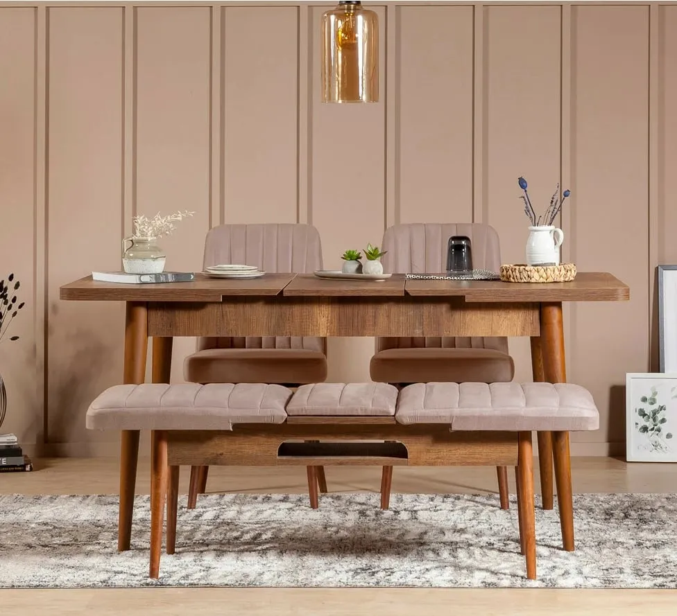 Karrige Vina Sandalye Walnut, arrë, gur - 4