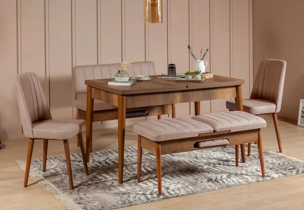 Karrige Vina Sandalye Walnut, arrë, gur - 5