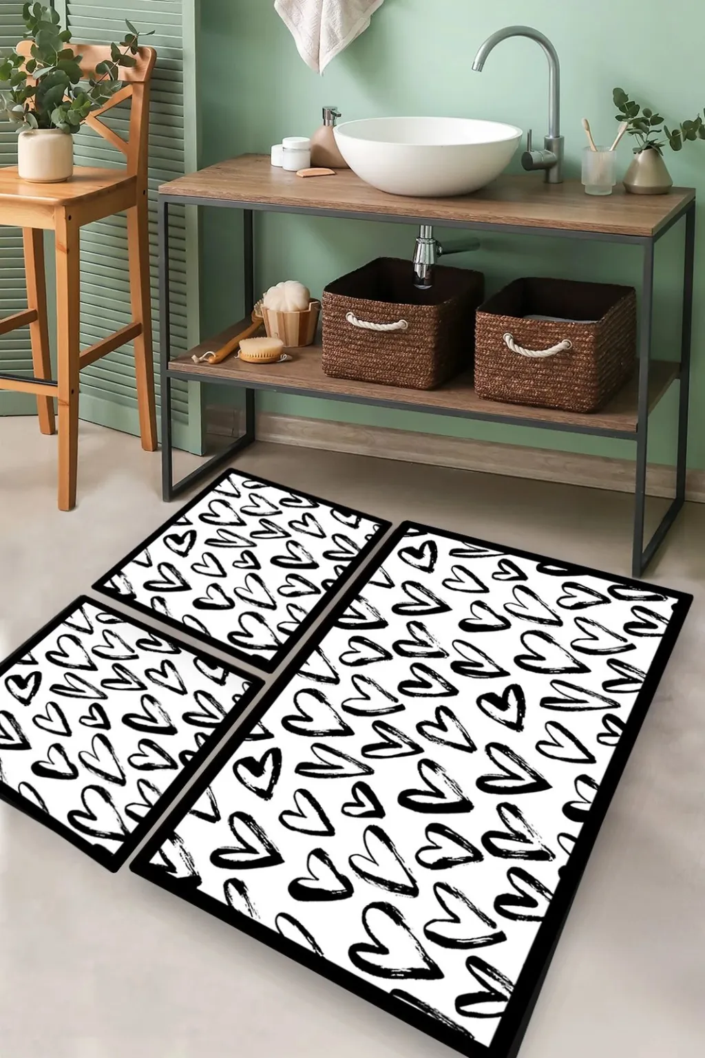 Set tapetash për banjo, 3 copë, Mijölnir, zemra të vogla - 1