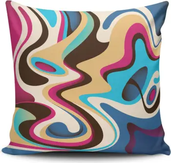 Jastëk mbulesë Aberto Design, NKLF-127, shumëngjyrëshe, 43x43cm