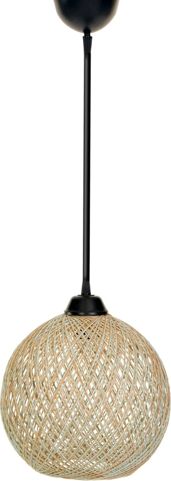 Llambë tavani Opviq, dorëpunuar, jute, e zezë dhe kafe, 190 - JBM - 3