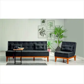 Set divani-krevat Atelier del Sofa, ngjyrë antracit, Fuoco-TKM01-1053