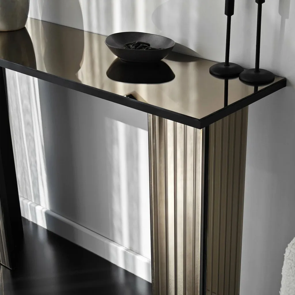 Komodinë me Sirtarë Dresser 3B, bronz - 4