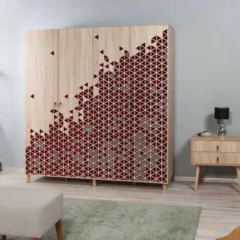 Dollap multifunksional Hanah Home, Multibox - 122, ngjyrë lisi Sonoma