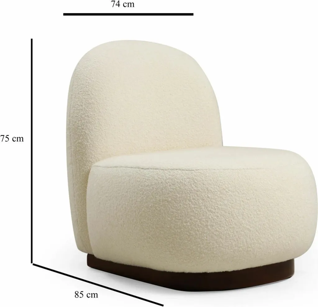 Karrige Wing Atelier del Sofa, Tina, Bouclet e bardhë - 5