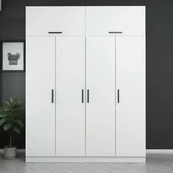 Dollap Hanah Home, Kale - 3084, i bardhë, 180x235x52cm