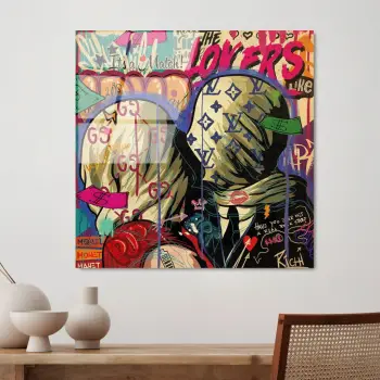 Pikturë dekorative prej xhami të temperuar, shumëngjyrëshe, Wallity UV-838, 50x50cm