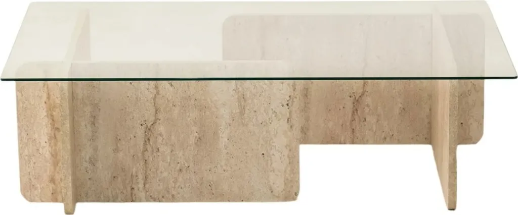 Tavolinë kafeje Hanah Home, Escape, ngjyrë travertine - 7