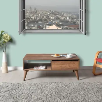 Tavolinë kafeje Oslo, ngjyrë arrë, Hanah Home, Shp-655-Oo-1