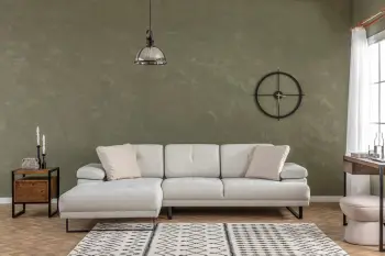 Këndore Atelier del Sofa, Mustang Small, e majtë, bezhë