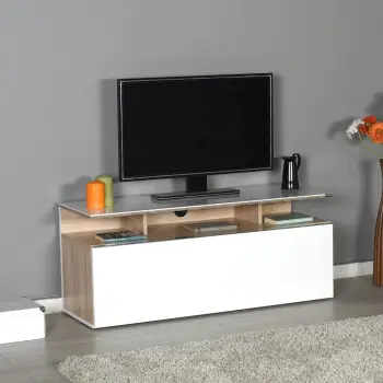 Komodinë për TV Tvc, lis, bardhë