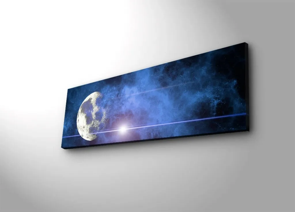 Pikturë dekorative me drita LED, Wallity, 3090DACT-54, shumëngjyrëshe, 30x90cm - 2