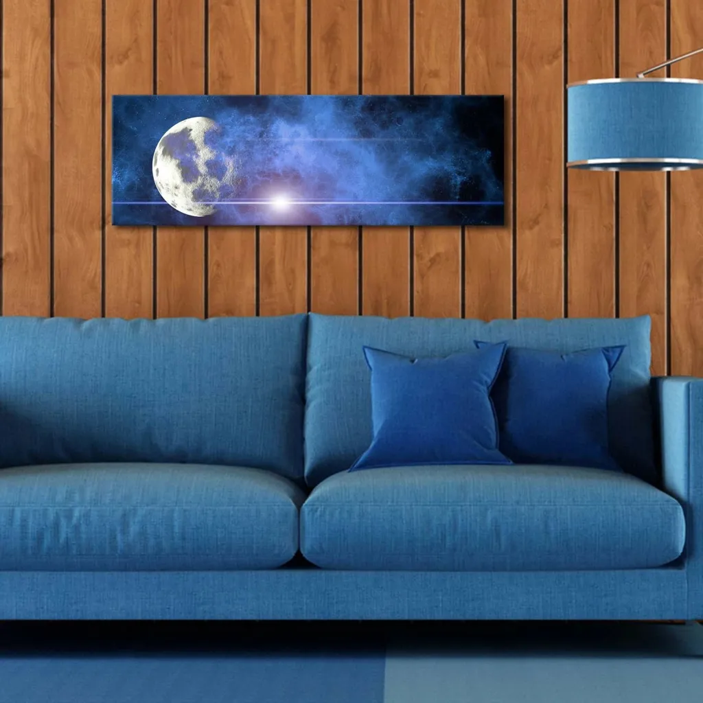 Pikturë dekorative me drita LED, Wallity, 3090DACT-54, shumëngjyrëshe, 30x90cm - 4