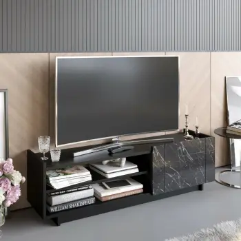 Komodinë për TV Valantina, mermer i zi