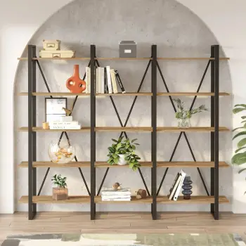 Raft librash Hanah Home, Ml4-A, ngjyrë Atlantic Pine, 219.6x180x34 cm