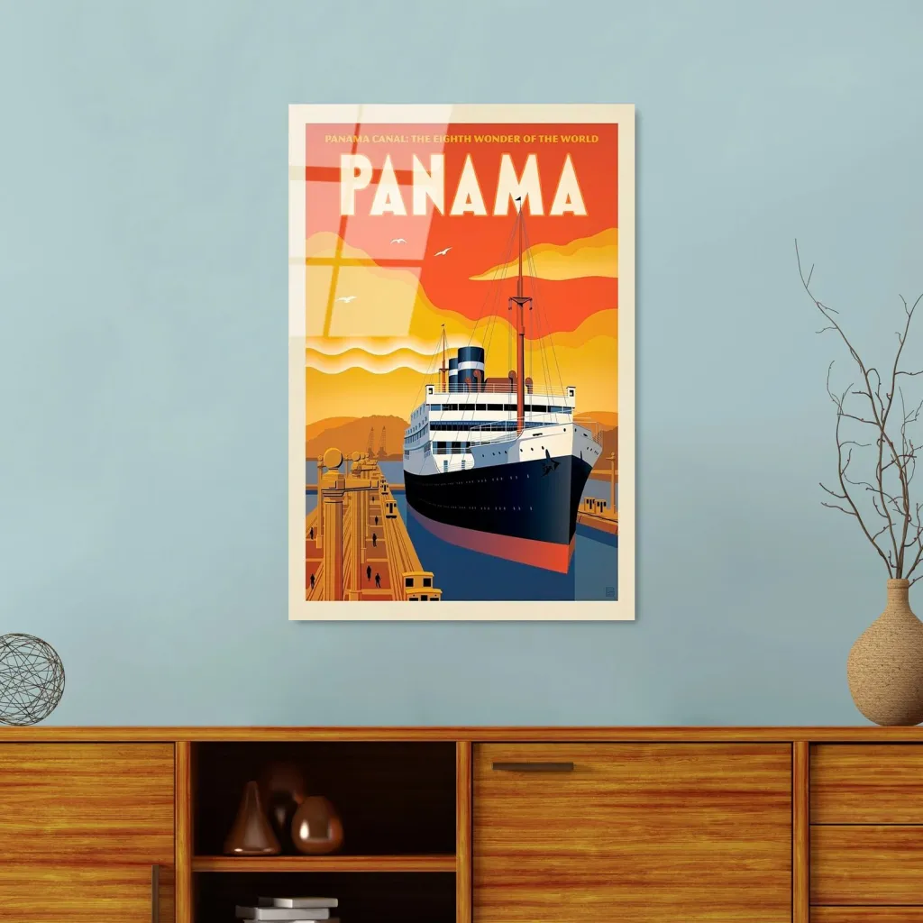 Pikturë dekorative prej xhami të temperuar, Wallity, UV-995, 30x45cm - 1