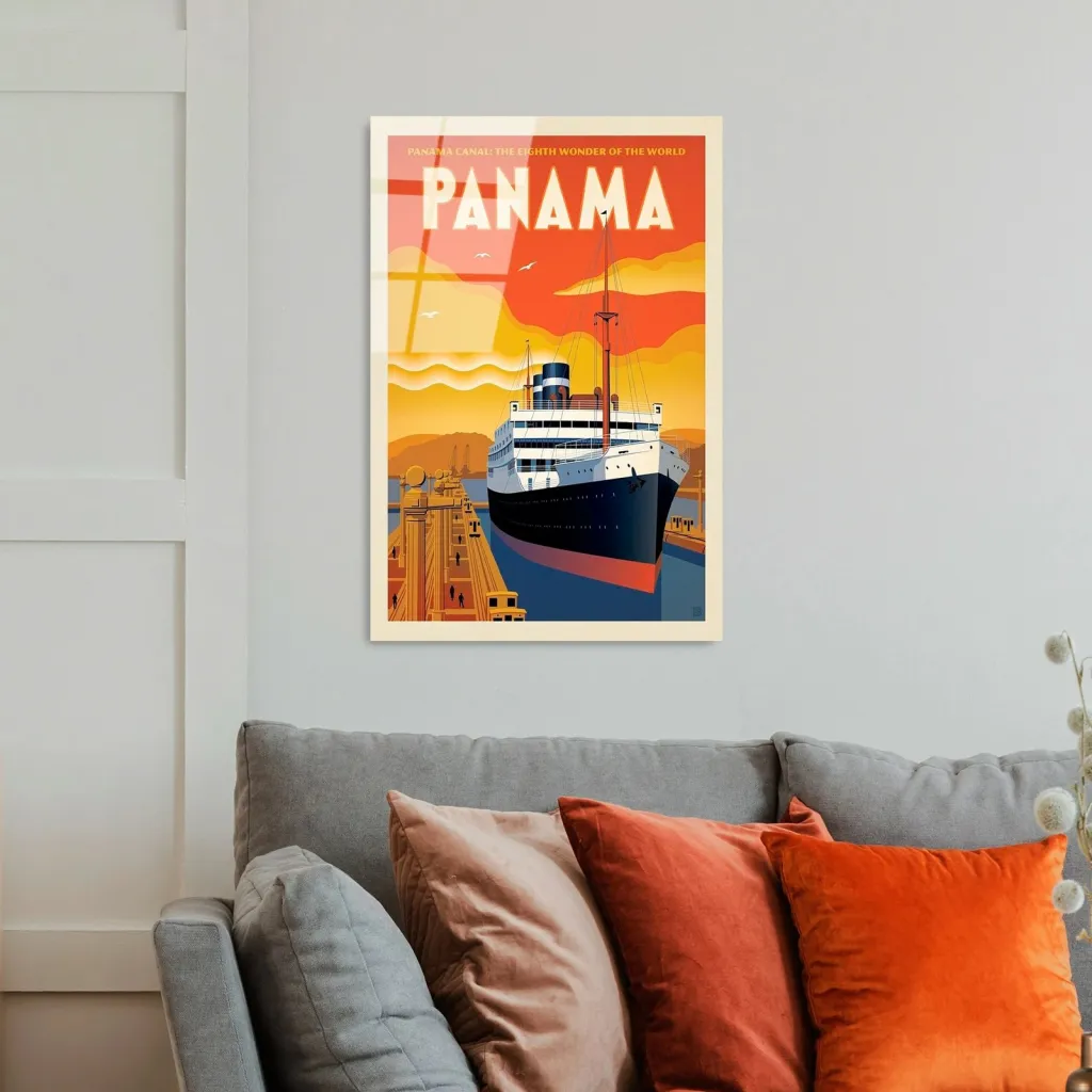 Pikturë dekorative prej xhami të temperuar, Wallity, UV-995, 30x45cm - 2