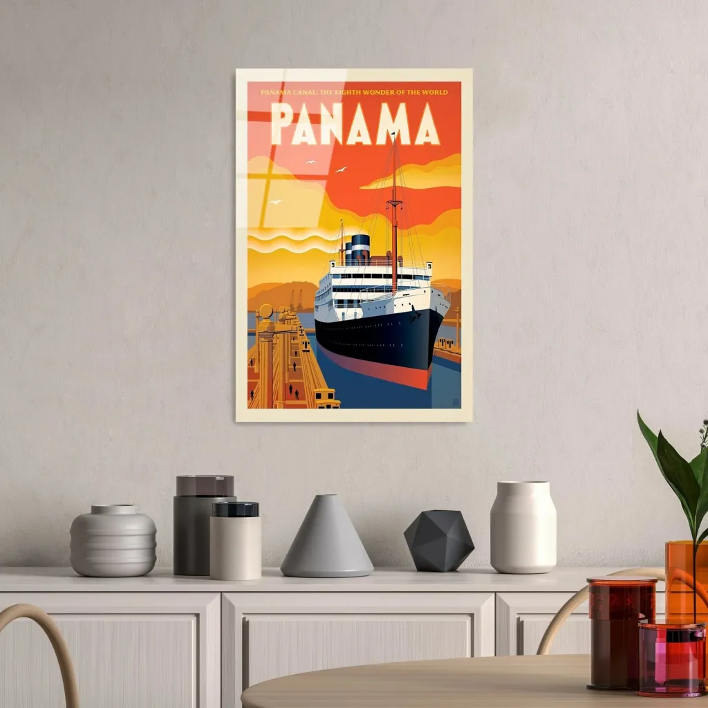 Pikturë dekorative prej xhami të temperuar, Wallity, UV-995, 30x45cm - 3