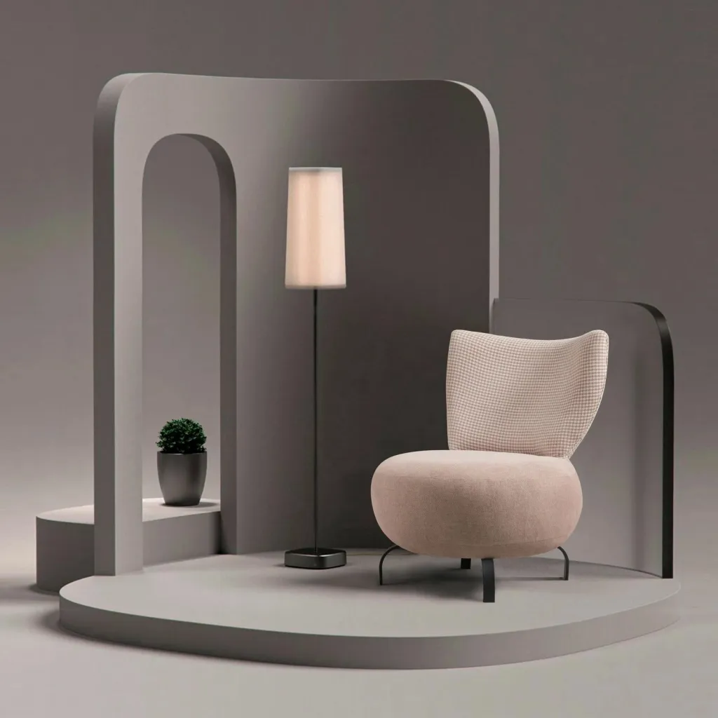 Set karrigesh 'wing', Atelier del Sofa, Loly, salmon - 2