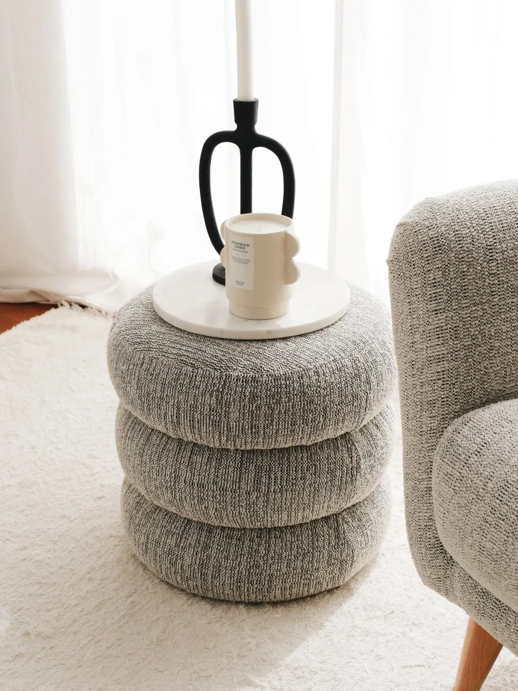 Puf Atelier del Sofa, Boum, ngjyrë gri - 3