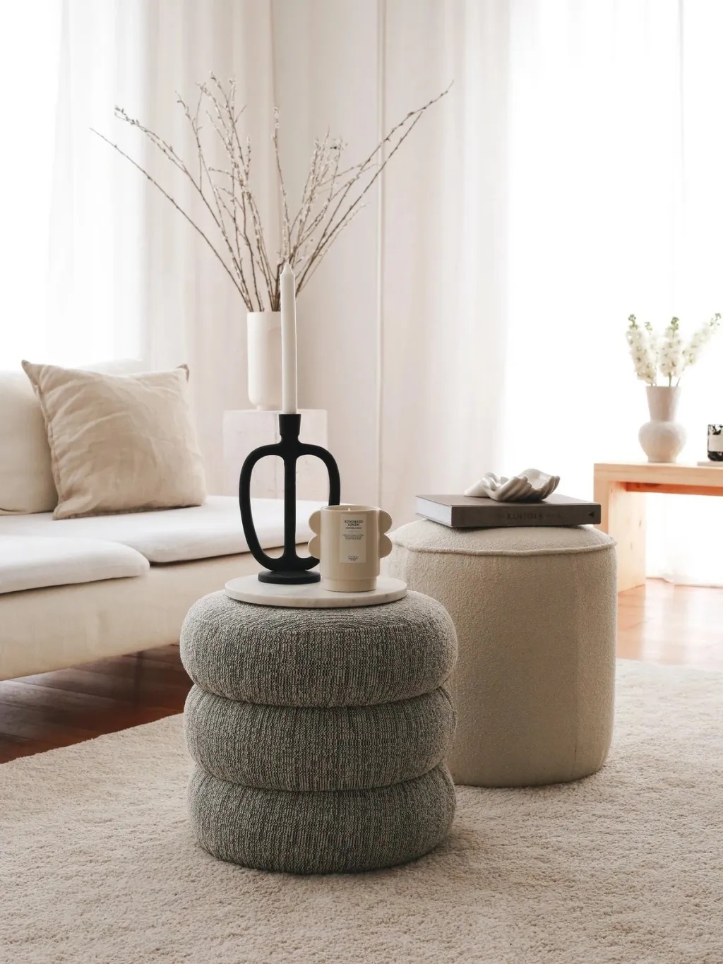 Puf Atelier del Sofa, Boum, ngjyrë gri - 4