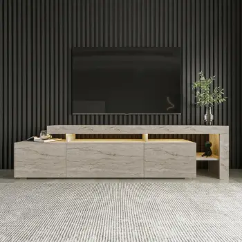 Komodë TV Hanah Home, Beliz, ngjyrë travertine