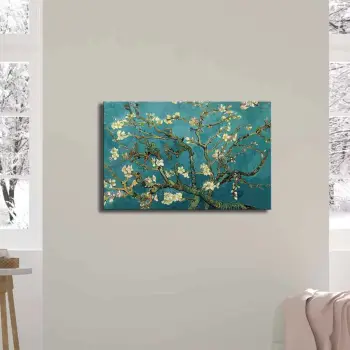 Pikturë dekorative në kanavacë, Wallity FAMOUSART-06, lule bajame, 45x70cm