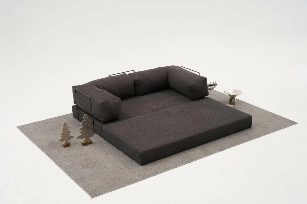 Kënd-sofë Comfort Mini, ngjyrë antracit, Atelier del Sofa - 2