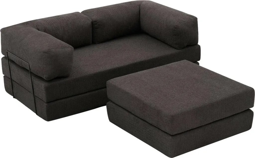Kënd-sofë Comfort Mini, ngjyrë antracit, Atelier del Sofa - 4