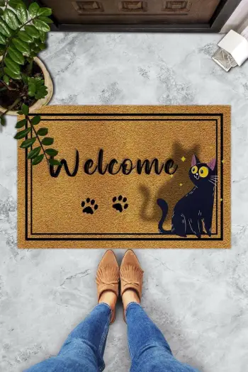 Tapet hyrës PVC Conceptum Hypnose, Confus Chat, shumëngjyrësh, 40x60cm