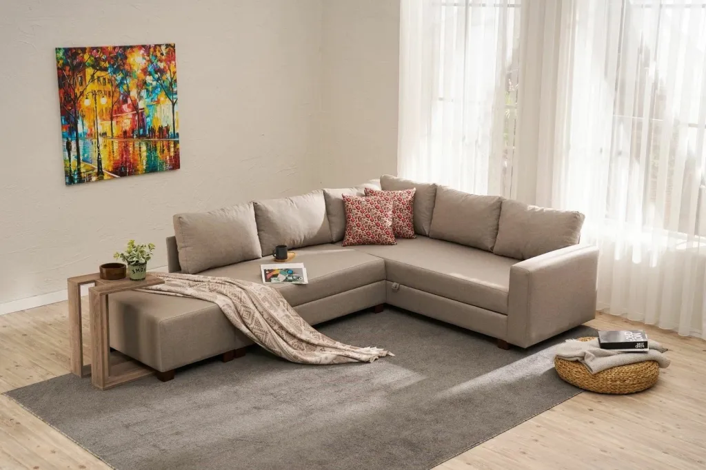 Kënd divan-krevat Atelier del Sofa, Aly majtas, bezhë - 2