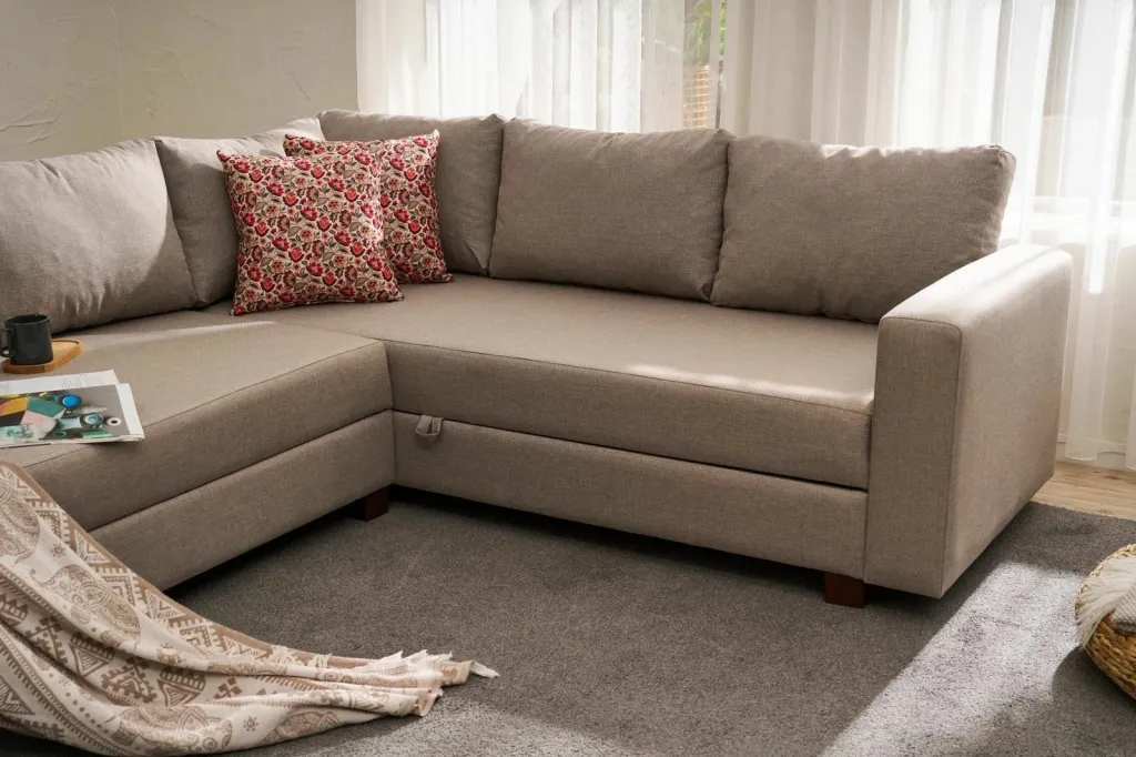 Kënd divan-krevat Atelier del Sofa, Aly majtas, bezhë - 5